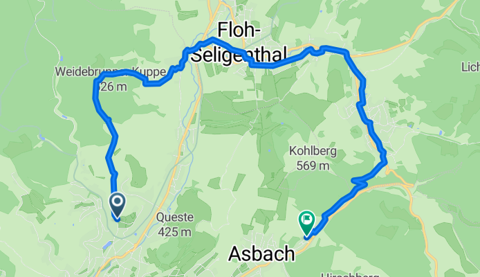 Dr-Fuckel-Straße, Schmalkalden nach Neue Reihe, Schmalkalden