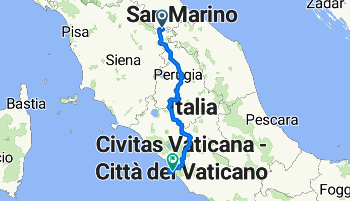 futura Regina Ciclovia Tiberina, traccia totale estiva