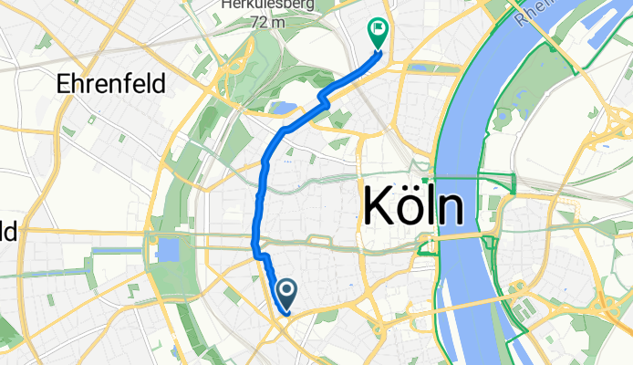 Innenstadt, Köln nach Balthasarstraße, Köln