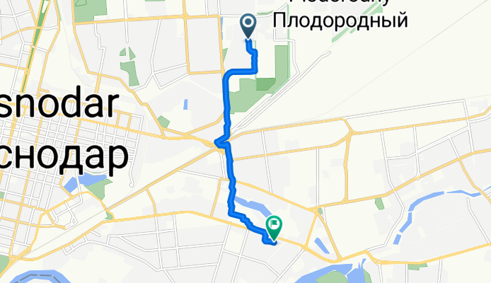 улица Героев-Разведчиков, Краснодар до Ставропольская улица, Краснодар