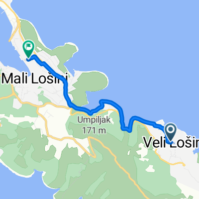 Obala Maršala Tita, Veli Lošinj to Otavija Ostromana, Mali Lošinj
