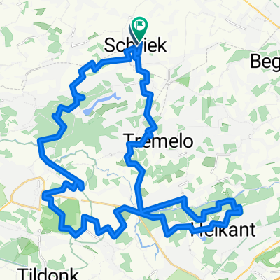 Route in Heist-op-den-Berg