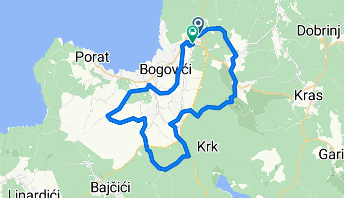 Ulica Sveti Vid - Miholjice to Ulica Sveti Vid - Miholjice