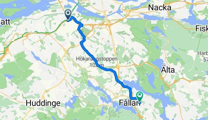 Västberga allé, Hägersten to Tornslingan, Trångsund