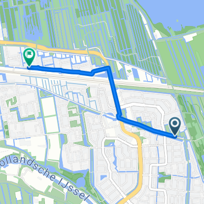 Watergangpolderplein, Gouda naar Citroenvlinderstraat, Gouda