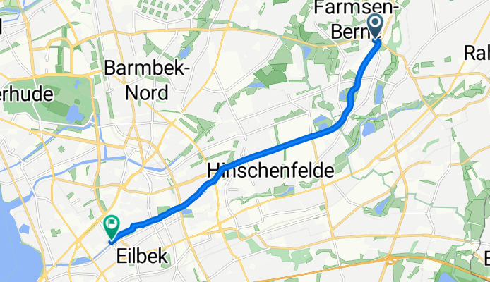 Farmsen nach Leo-Leistikow-Allee 60A