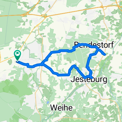 Route in Buchholz in der Nordheide