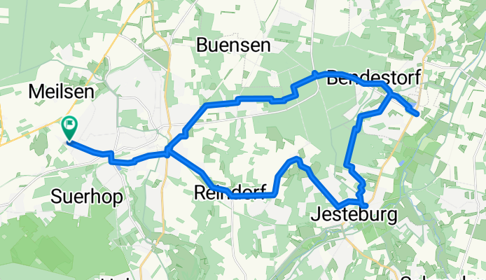 Route in Buchholz in der Nordheide