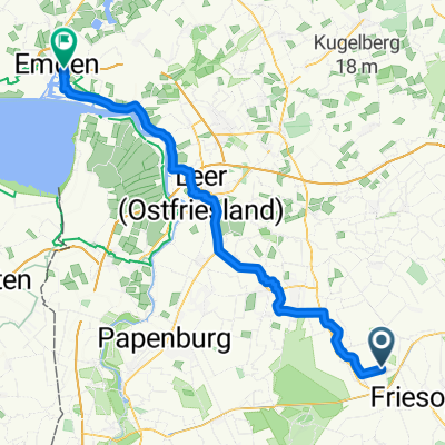 saterland nach emden