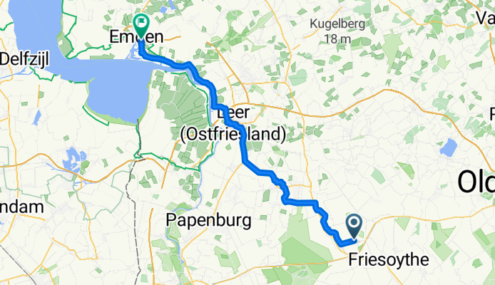 saterland nach emden