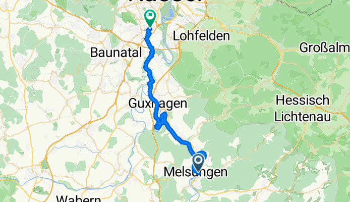 Melsungen nach Kassel Hotel Gude