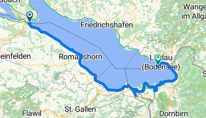 Altstadt, Konstanz nach Bahnhofplatz, Lindau (Bodensee)