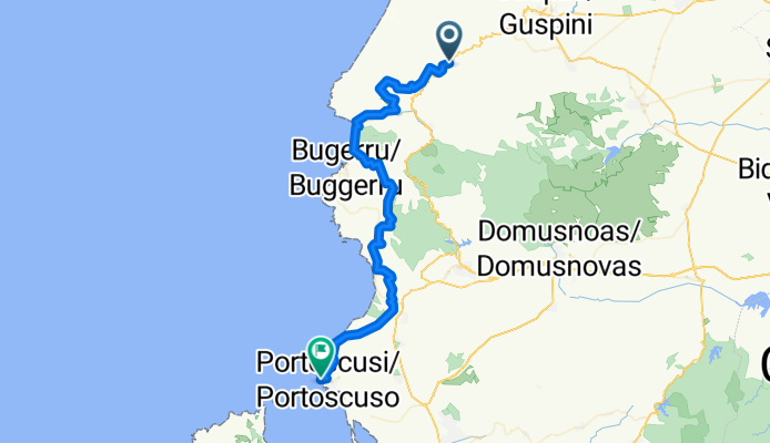 From Arbus to Portoscuso