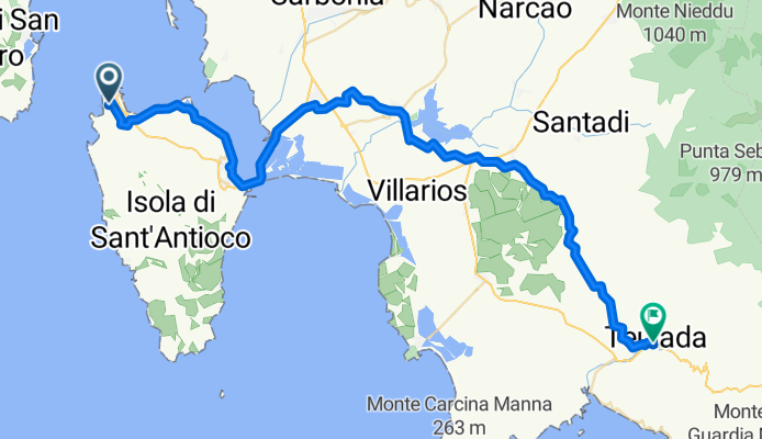 From Calasetta to Teulada