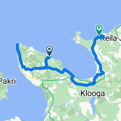 Route to Meremõisa telkimisala