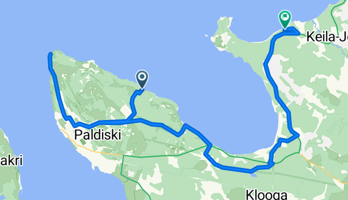 Route to Meremõisa telkimisala