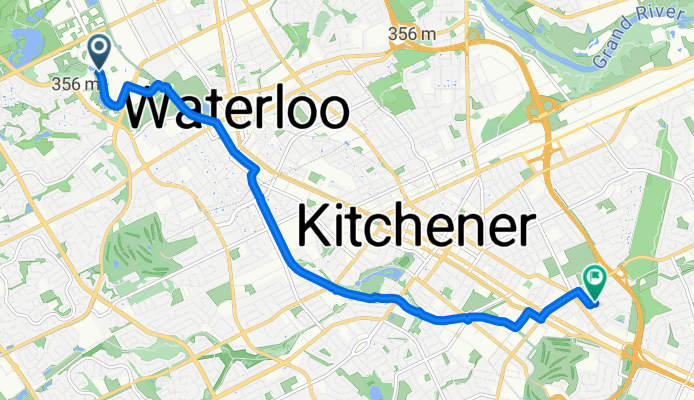 Ring Rd, Waterloo to Clive Rd, Kitchener