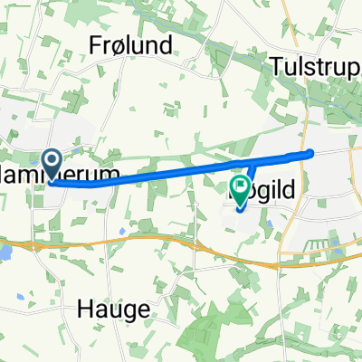 Landbrugsskolestien, Herning to Vesterhåb, Ikast
