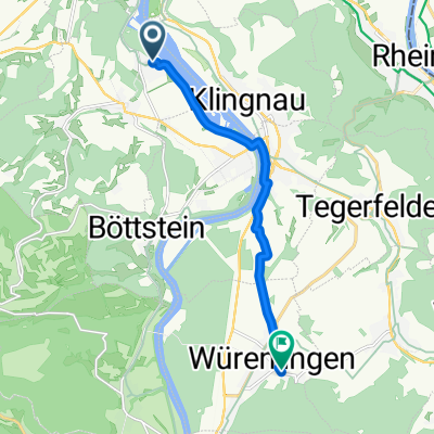 Lerchenweg, Leuggern nach Baderweg, Würenlingen