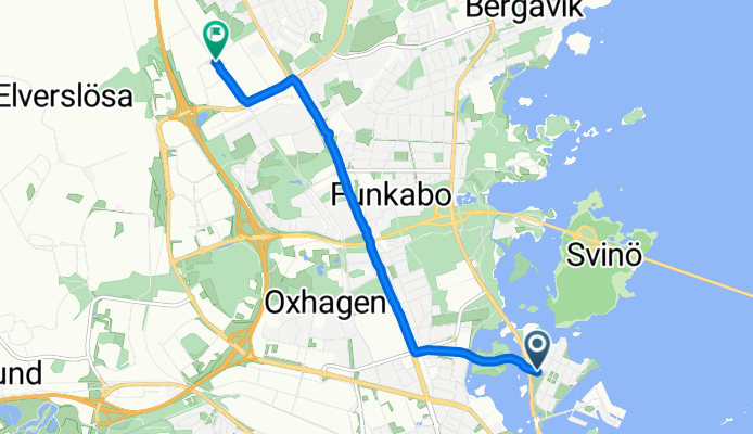 Öhnellsgatan, Kalmar to Franska vägen, Kalmar