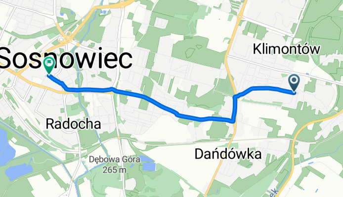Józefa Ignacego Kraszewskiego do Modrzejowska