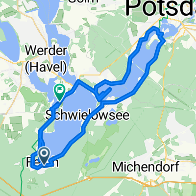Beelitzer Straße, Schwielowsee nach Fercher Straße, Werder (Havel)