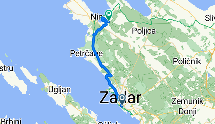 Zadar aut.áll. &gt;&gt; Grbe, szállás