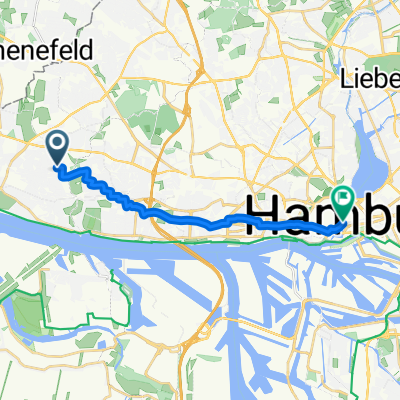 Tönninger Weg, Hamburg nach Hermannstraße, Hamburg