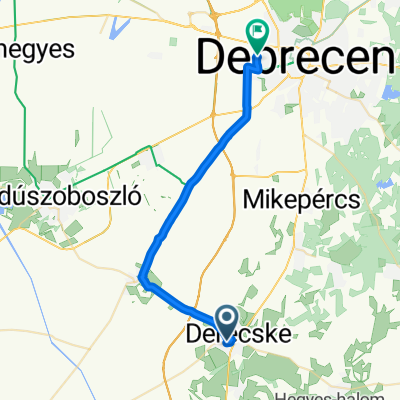 Nyíl utca, Derecske - Bartók Béla utca, Debrecen