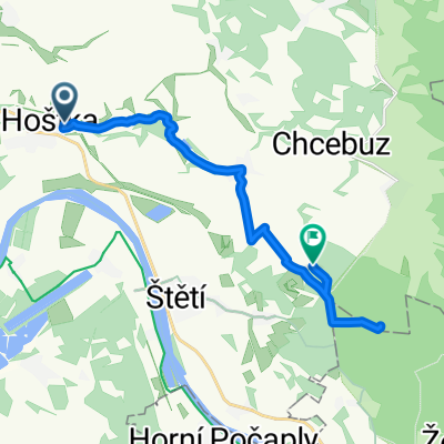 Hřbitovní, Hoštka do Radouň, Štětí