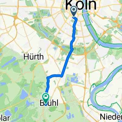 Salierring, Köln nach Balthasar-Neumann-Platz, Brühl