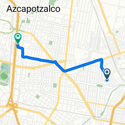Calle Clavelinas, Azcapotzalco a Avenida Centenario, Azcapotzalco