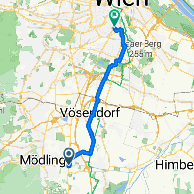 48.082, 16.312 nach 48.188, 16.364