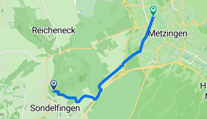 Fohwasenweg nach Friedrich-Münzinger-Straße