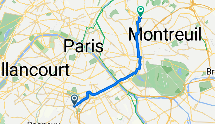 Rue de Stalingrad, Arcueil à Rue des Bruyères, Les Lilas