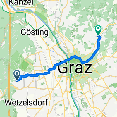 Hangweg, Graz nach Mariatroster Straße, Graz