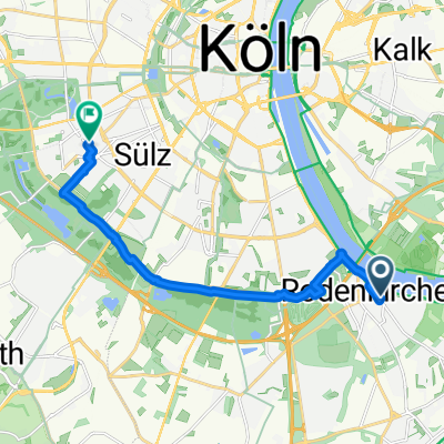 Hauptstraße, Köln nach Gleueler Straße, Köln