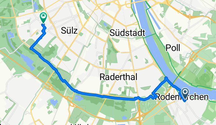 Hauptstraße, Köln nach Gleueler Straße, Köln