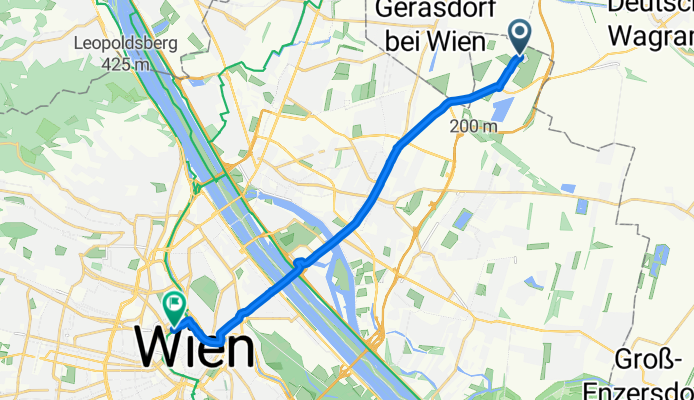 Donaustadt, Wien nach Maria-Theresien-Straße, Wien