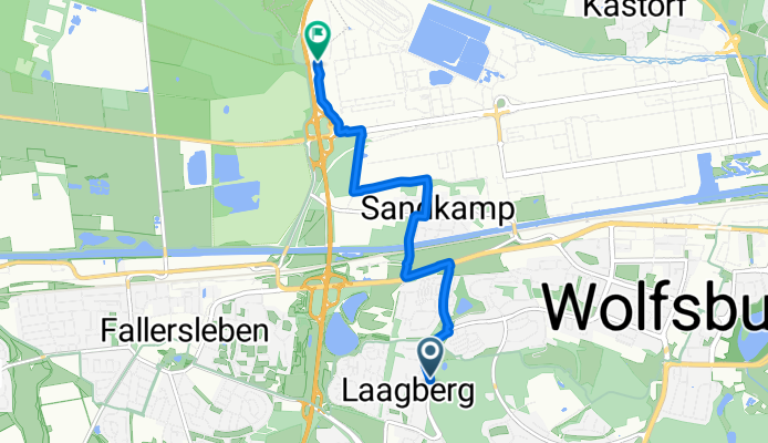 Schlesierweg, Wolfsburg nach Wolfsburg