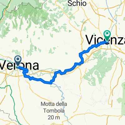 Via Daniele Manin, Verona nach Corso Andrea Palladio, Vicenza