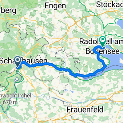 Rheinfallquai nach Radolfzell am Bodensee ZOB