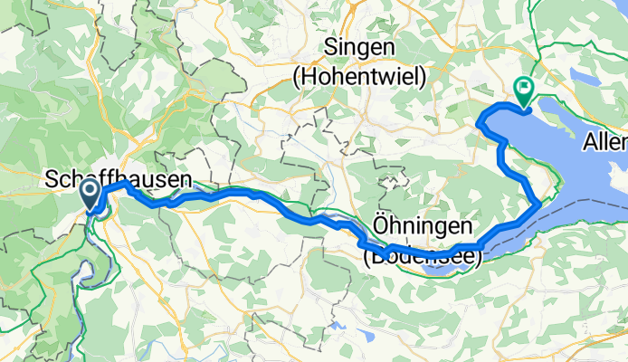 Rheinfallquai nach Radolfzell am Bodensee ZOB