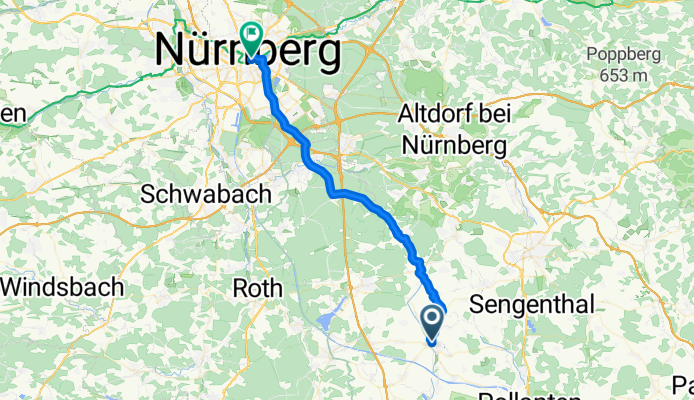 Von Freystadt bis Nürnberg