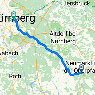 Von Neumarkt in der Oberpfalz bis Nürnberg