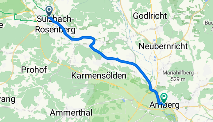 Von Sulzbach-Rosenberg bis Amberg