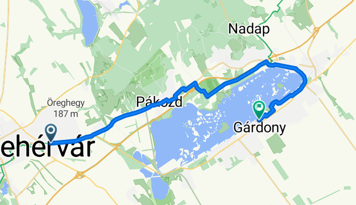 Dolovai sor, Székesfehérvár - Holdfény sétány, Gárdony