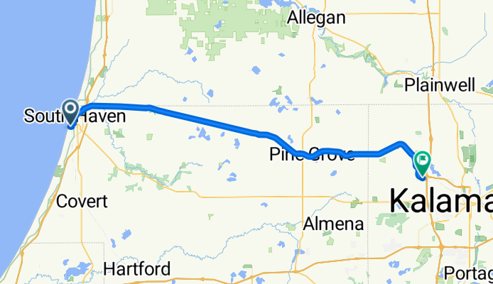 Monroe Blvd, South Haven to Kal-Haven Trail, Kalamazoo