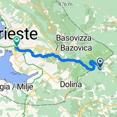 Da Ciclopedonale Giordano Cottur a via Orlandini (angolo via Ponziana)