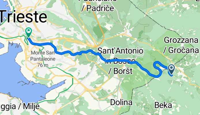 Da Ciclopedonale Giordano Cottur a via Orlandini (angolo via Ponziana)